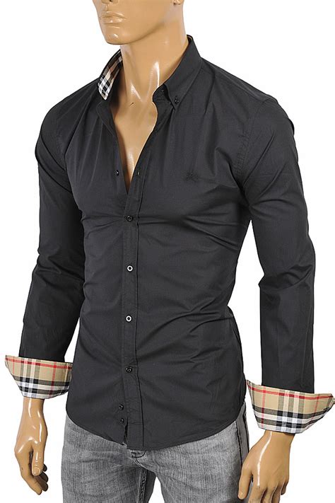 burberry black shirt price|burberry shirts long sleeve.